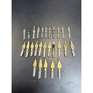 Vintage Calligraphy Pen Nibs Lot Speedball Hunt Ross F George